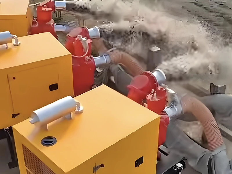 Jianghe översvämningsförebyggande produkter uppgraderar dieselmotordriven vattenpump för att öka effektiv översvämningsdräneringskapacitet